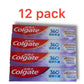 Bulk 12 pack of Colgate 360 toothpaste boxes with bilingual packaging, stacked and displayed.
