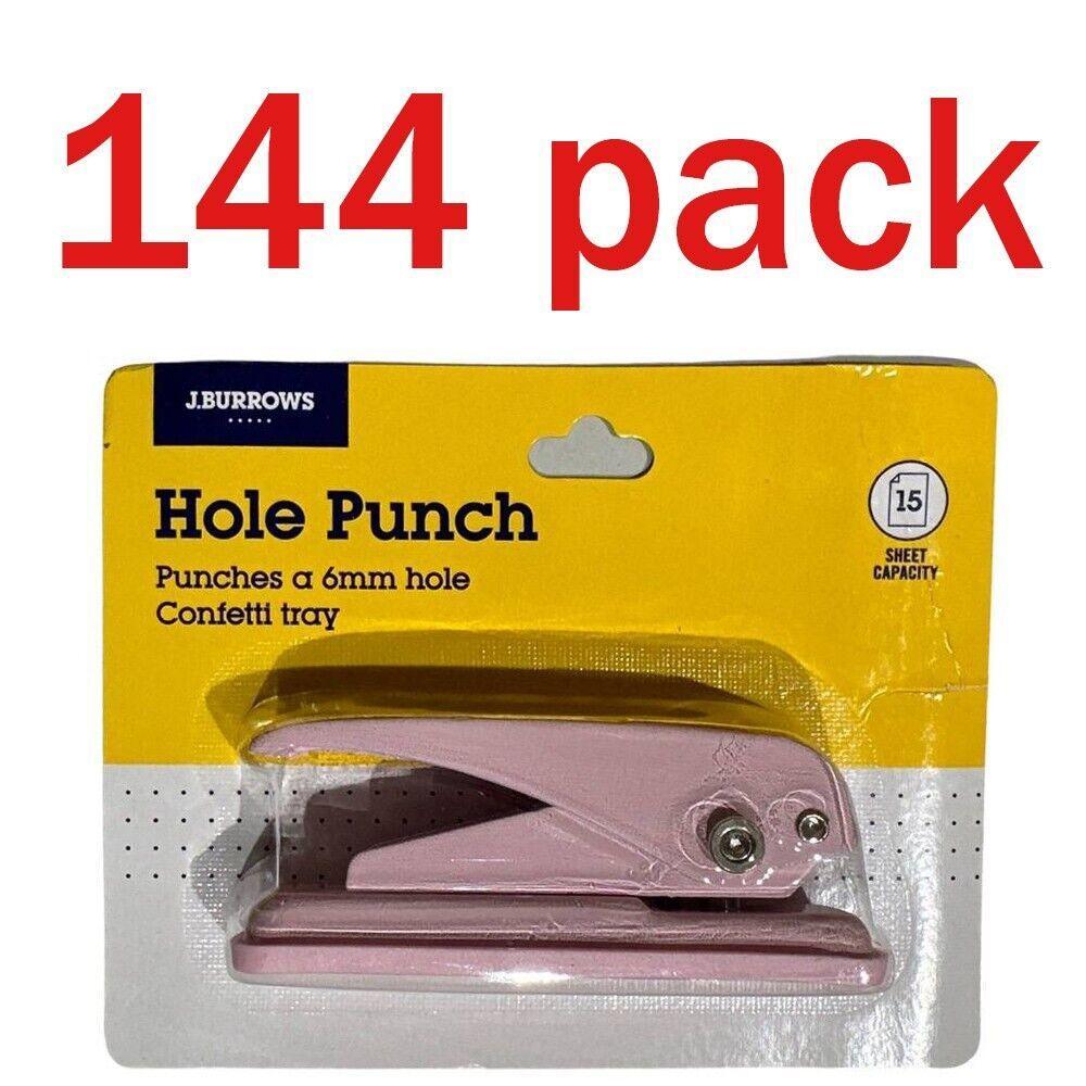 144x bulk Hole Paper Punch Puncher School Stationary Ticket Pliers 6mm 144 pack - Australian Empire Shop