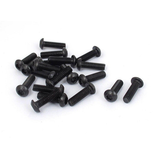 3000x M6 x 20mm Alloy Steel Hex Socket Button Head Machine Screws Black ISO 9001 - Australian Empire Shop