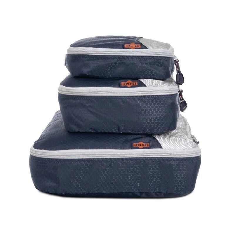 3Pcs Compression Packing Cubes Storage Bags Expandable Travel Luggage Organizer - Australian Empire Shop