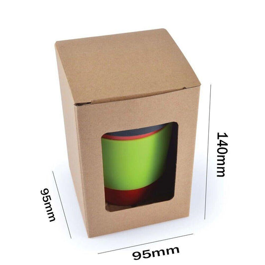 50/200 Pices Cup Gift Cardboard Box with Window, Gift Candle Box 95x95x140mm - Australian Empire Shop