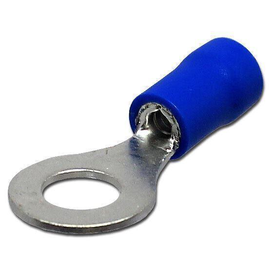 50x Cabac Blue Ring Terminal RT2-10DG Eye Crimp Lug 10mm 8mm 6m Stud Double Grip - Australian Empire Shop