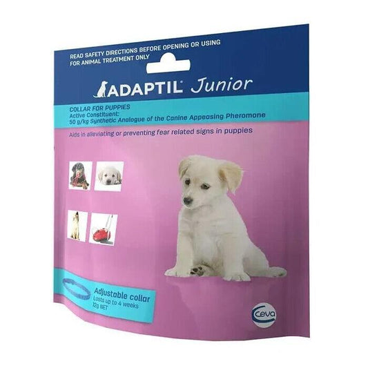 Adaptil Stress Relief Junior Dog Collar 37.5cm Adjustable Puppy Collar Blue - Australian Empire Shop