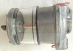 Tractor pre-filter kit with clear plastic housing and metal fittings, shown on white background