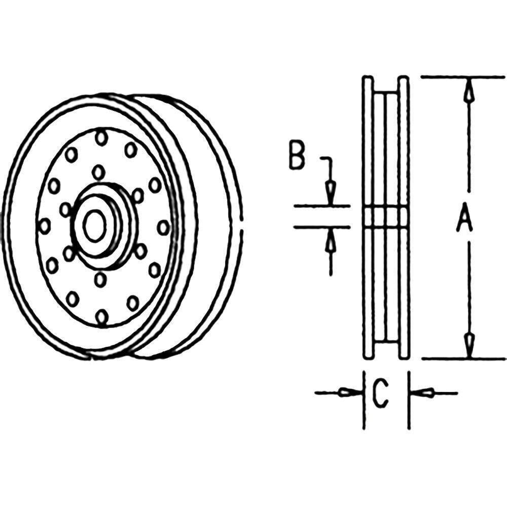 AGCO 31-2446490 IDLER Pulley Massey Ferguson Challenger GENIUNE 312446490 - Australian Empire Shop