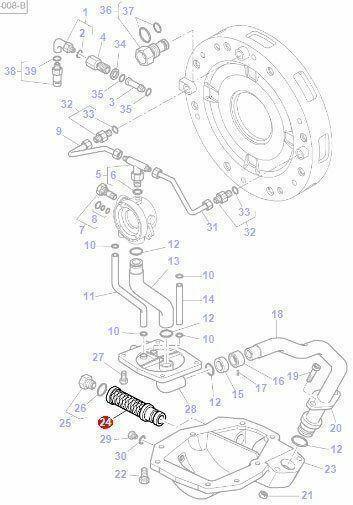 AGCO 3712404M1 Strainer Filter Wet Clutch - 3712404M1 Massey Ferguson - Australian Empire Shop