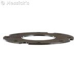 Steel clutch plate for tractor machinery, round with center hole and bolt slots