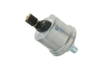 Oil pressure sensor for tractor, metal body with threaded connector and electrical terminal