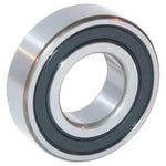 deep groove ball bearing for tractors, close-up, with metal and black seal