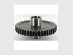Steel mower sprocket wheel for tractor, shown with gear teeth and central hub on white background