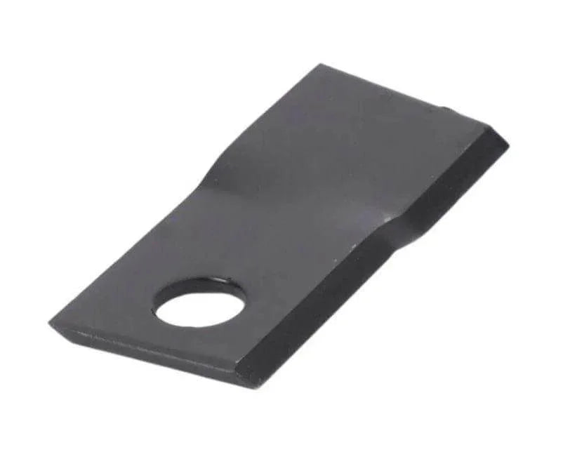 Right hand steel knife blade with mounting hole for tractor or agricultural machinery