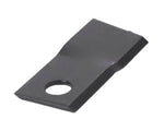Right hand steel knife blade with mounting hole for tractor or agricultural machinery