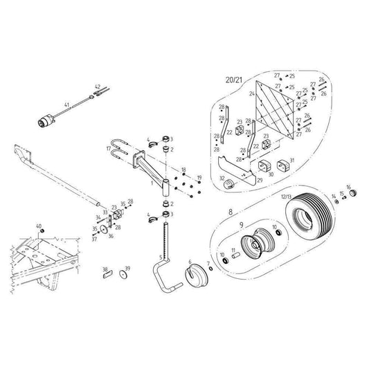 AGCO FELLA 127725 cable repair kit MASSEY FERGUSON Challenger FEL127725 GENIUNE - Australian Empire Shop