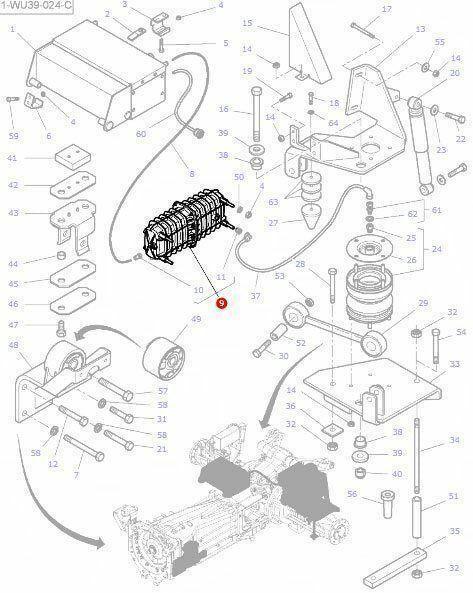 AGCO Suspension accumulator 4293526m92 Massey Ferguson Tractor Part Brand New - Australian Empire Shop