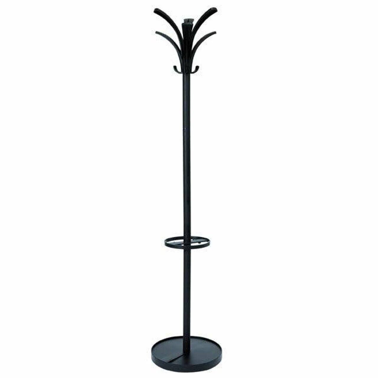 Alba Brio Coat Rack 1750x350x350mm Jackets Hats Caps Umbrellas Black - Australian Empire Shop