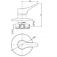 armada Chrome Wall Shower Mixer Hot Cold Tap Vanity Sink Brass Bath Valve - Australian Empire Shop