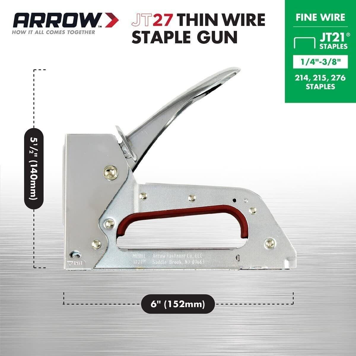 Arrow JT27 Light Duty Staple Gun Arrow - JT27 Junior Staple Gun Tacker - AJT27 - Australian Empire Shop