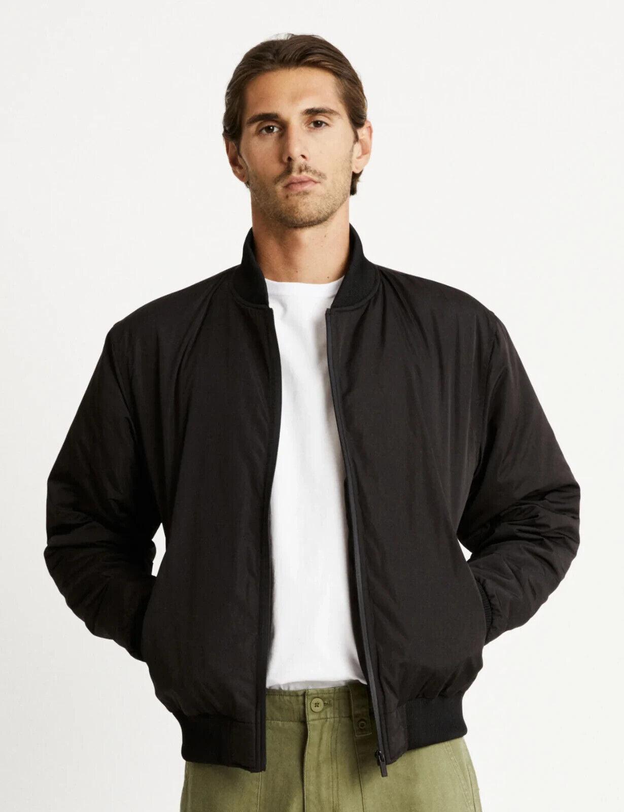 Article One Rowan Bomber Jacket in Black High quality mens Jacket - Australian Empire Shop