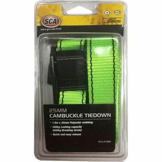 Automatic Lock Ratchet Tie Down Strap With S hook Quick Release 25mm*1.8m 300KG - Australian Empire Shop
