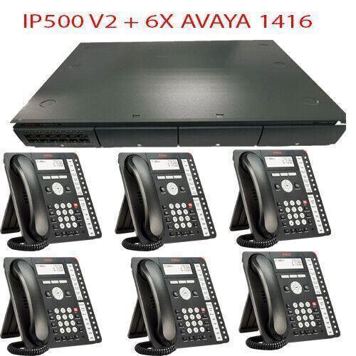 Avaya IP 500 V2 Office Control Unit + 6X Avaya 1416 Telephones 3 months warrant - Australian Empire Shop