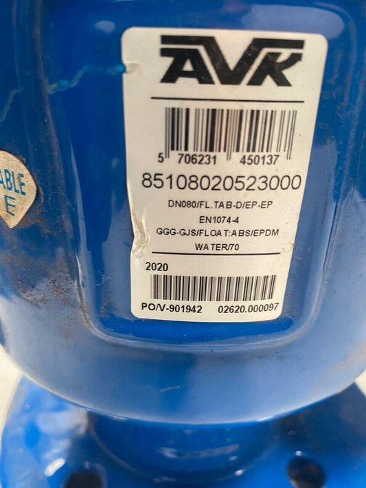 AVK PN16 DN80 DI500/7 Double Orifice Air Valves 851-080-20-523000 BRAND NEW 2020 - Australian Empire Shop