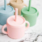 baby's first cup starting Silicone Cup with Straw & Lid The Ideal First Baby Cup - Australian Empire Shop