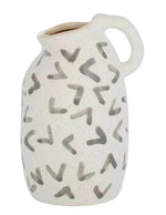 Ceramic Decor Vases and Planter Pot 12X17.5 cm white/grey - Australian Empire Shop