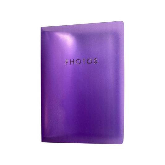 Family, Friends 50 Slots Photo Album 6x4'' Pictures Photo Holder Storage Purple - Australian Empire Shop