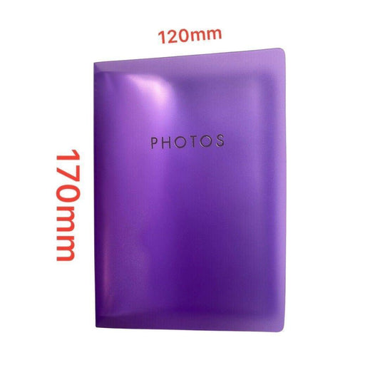 Family, Friends 50 Slots Photo Album 6x4'' Pictures Photo Holder Storage Purple - Australian Empire Shop