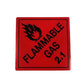 Flammable Gas 2 OR 2.1 Flammable LIQUID 3 Dangerous Goods 240mm X 240mm Label - Australian Empire Shop