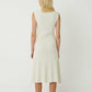 Friend of Audrey Carolina Ribbed Knit Dress WOMEN Speckled Vanilla slim fit - Australian Empire Shop