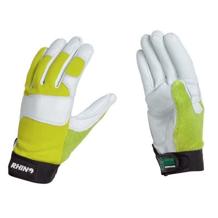 GLOVE PREMIUM LADIES GREEN Garden Gardening Gloves RHINO Free size (S-M-L) - Australian Empire Shop