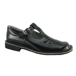 Harrison INDIANA II YTH youth Black Girls T-Bar School Leather School Shoes KIDS - Australian Empire Shop