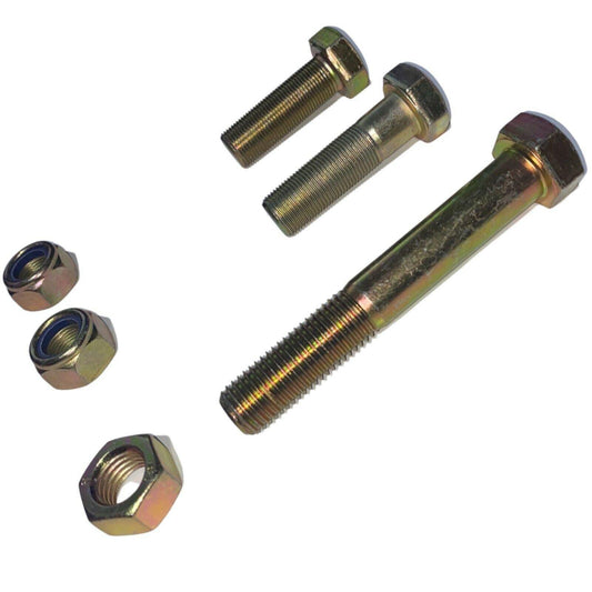 M20 Metric Fine Hex Head Bolt With Hex Nyloc Nut Nylon Insert Lock Nut Gold - Australian Empire Shop