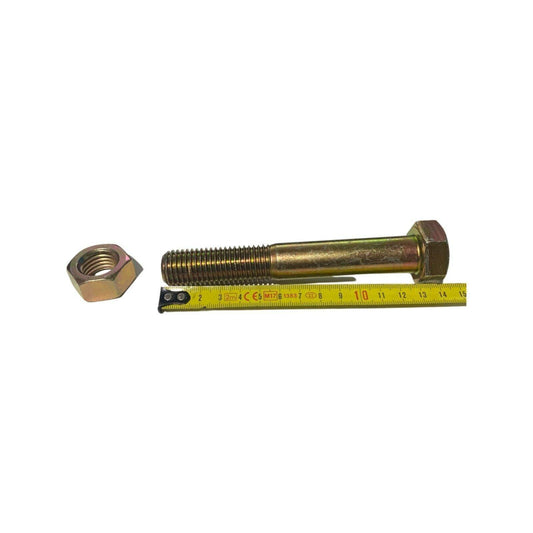 M20 Metric Fine Hex Head Bolt With Hex Nyloc Nut Nylon Insert Lock Nut Gold - Australian Empire Shop