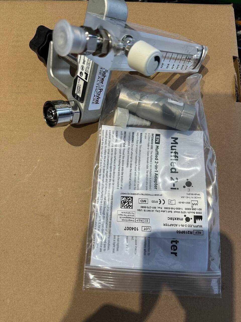 Maxtec FLOW METER MANIFOLD with 0-70 FLOW 60 PSI AU MUFFLED ADAPTER R2 ...