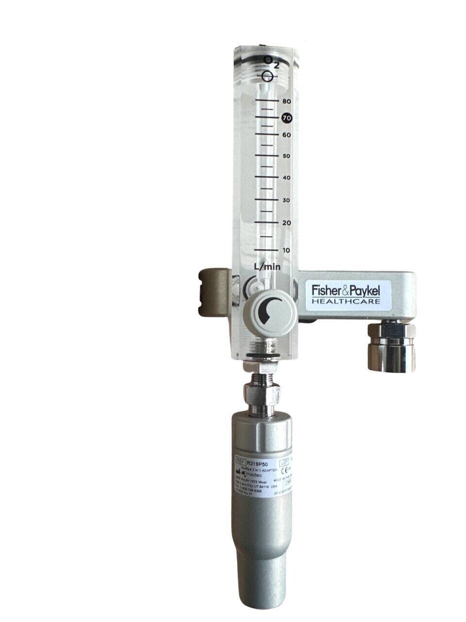 Maxtec FLOW METER MANIFOLD with 0-80 FLOW 60 PSI AU MUFFLED ADAPTER R2 ...