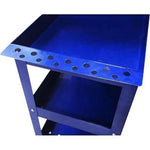Mechpro Blue 3 Tier Shelf Service Cart w/Tool Holder MPBSC3-1 - Australian Empire Shop