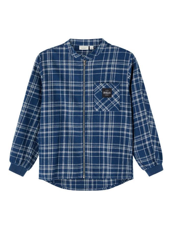 NEW SEASON NAME IT CHECKED ZIP SHIRT kids 95% Organic Cotton 7-8 years Made Uk - Australian Empire Shop