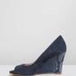 NINA ARMANDO Rachel Navy Suede Genuine Evening Formal Shoes AU 6 EU 37 - Australian Empire Shop