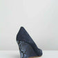 NINA ARMANDO Rachel Navy Suede Genuine Evening Formal Shoes AU 6 EU 37 - Australian Empire Shop