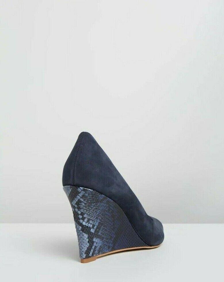 NINA ARMANDO Rachel Navy Suede Genuine Evening Formal Shoes AU 6 EU 37 - Australian Empire Shop