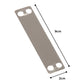 Panduit MMP350-C Marker Plate 304 Stainless Steel Natural (100-Pack) - Australian Empire Shop