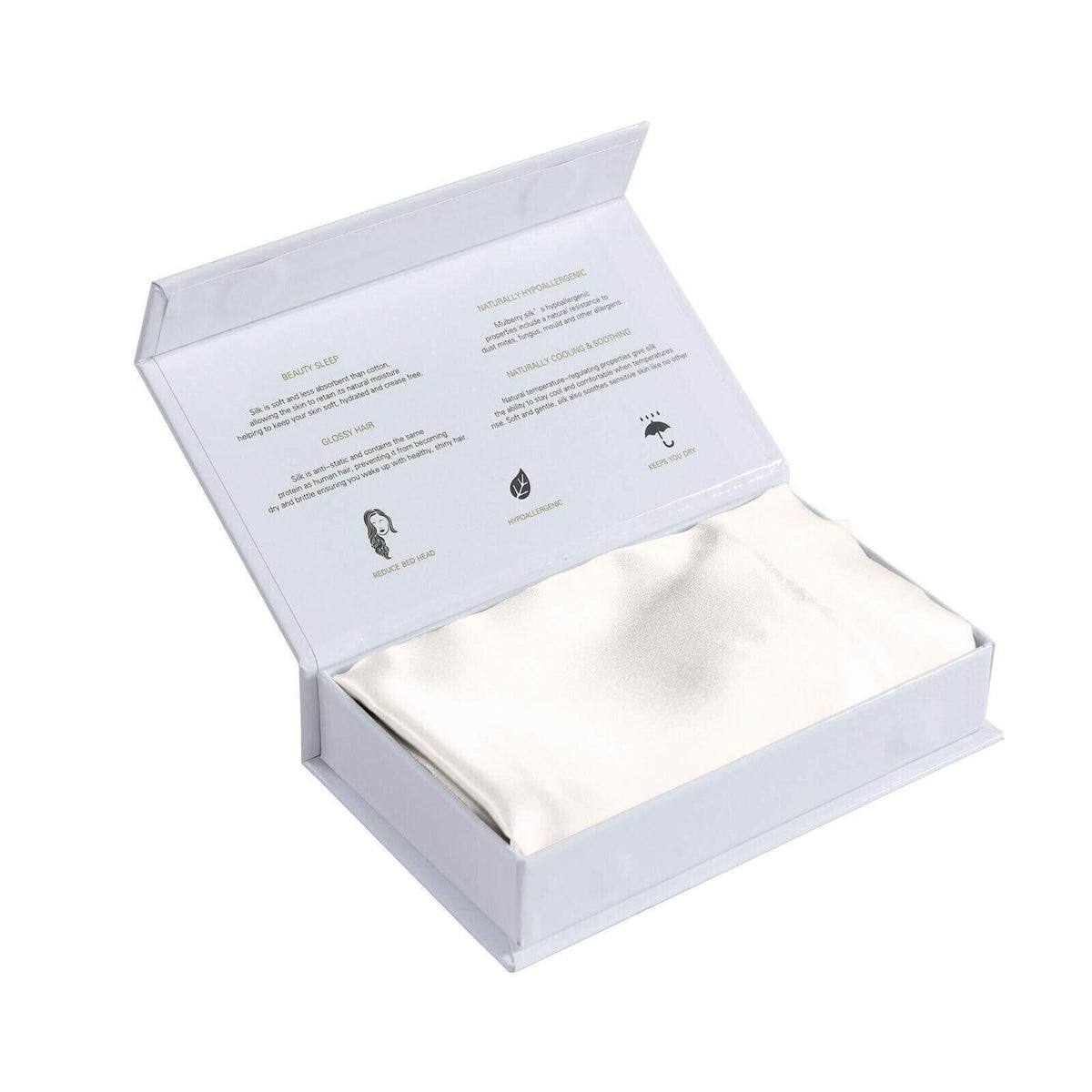 Royal Comfort Luxury Pillowcase Twin Pack 100% Silk Mulberry Soft Hypoallergenic - Australian Empire Shop
