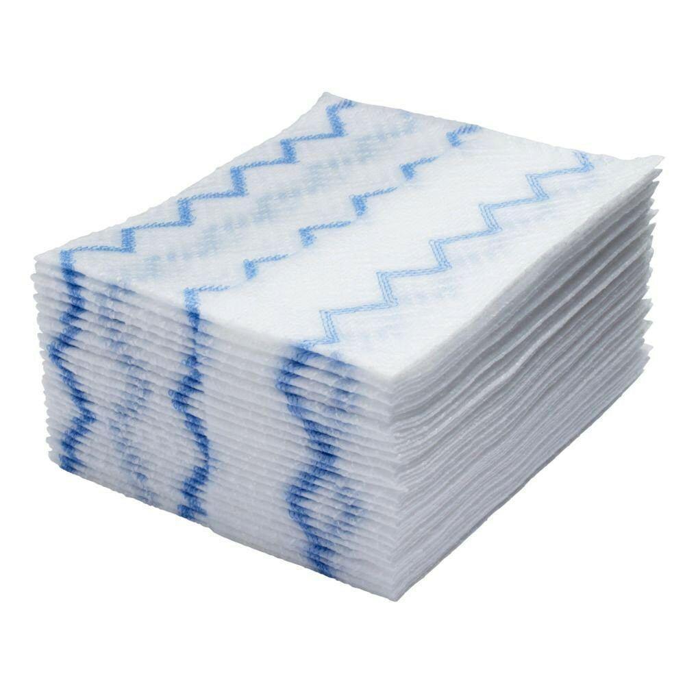 Rubbermaid Commercial HYGEN Disposable Microfiber Cleaning Cloths White/Blue 1Pk - Australian Empire Shop