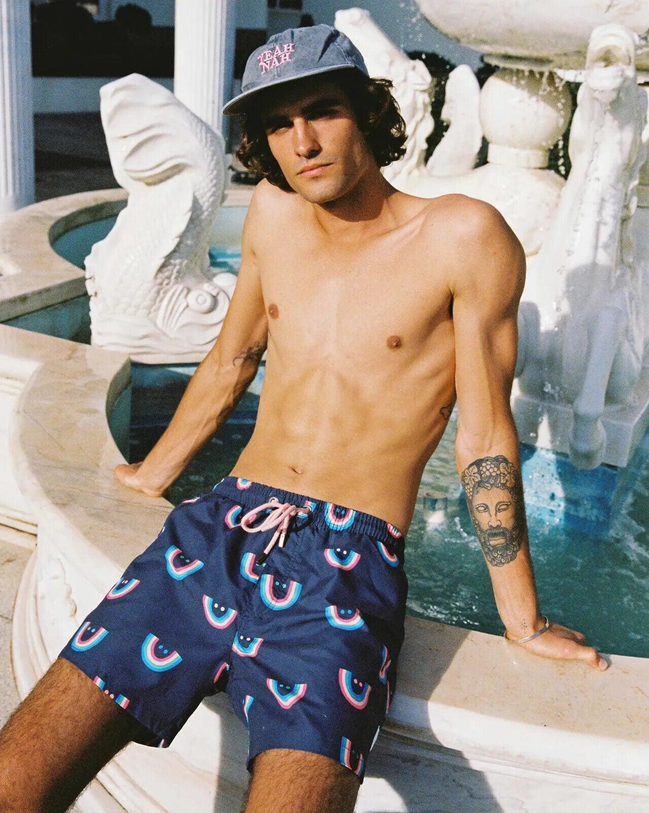 Skwosh Club MEN’S Shorts Smile More Swim Short High Quality - Australian Empire Shop