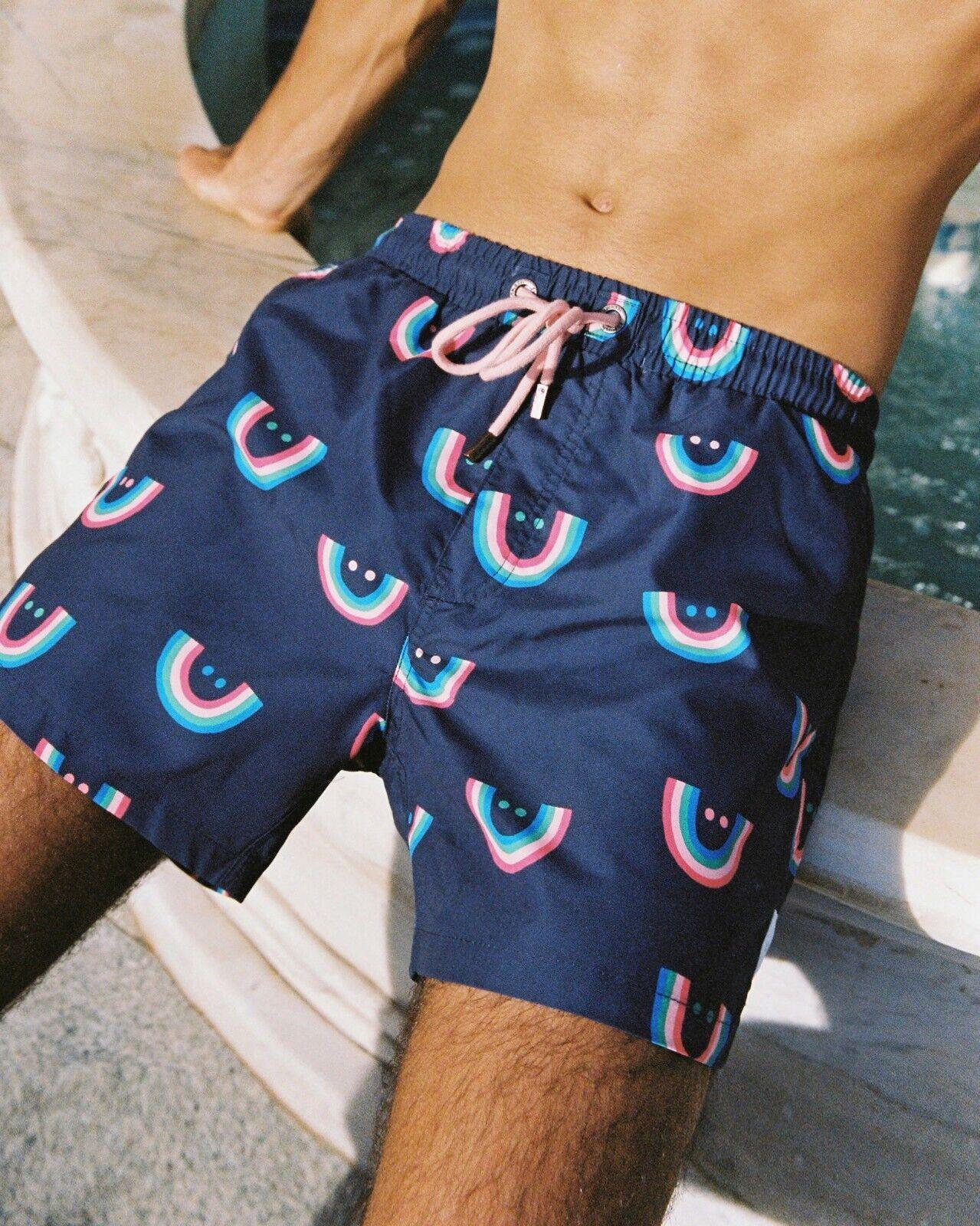 Skwosh Club MEN’S Shorts Smile More Swim Short High Quality - Australian Empire Shop
