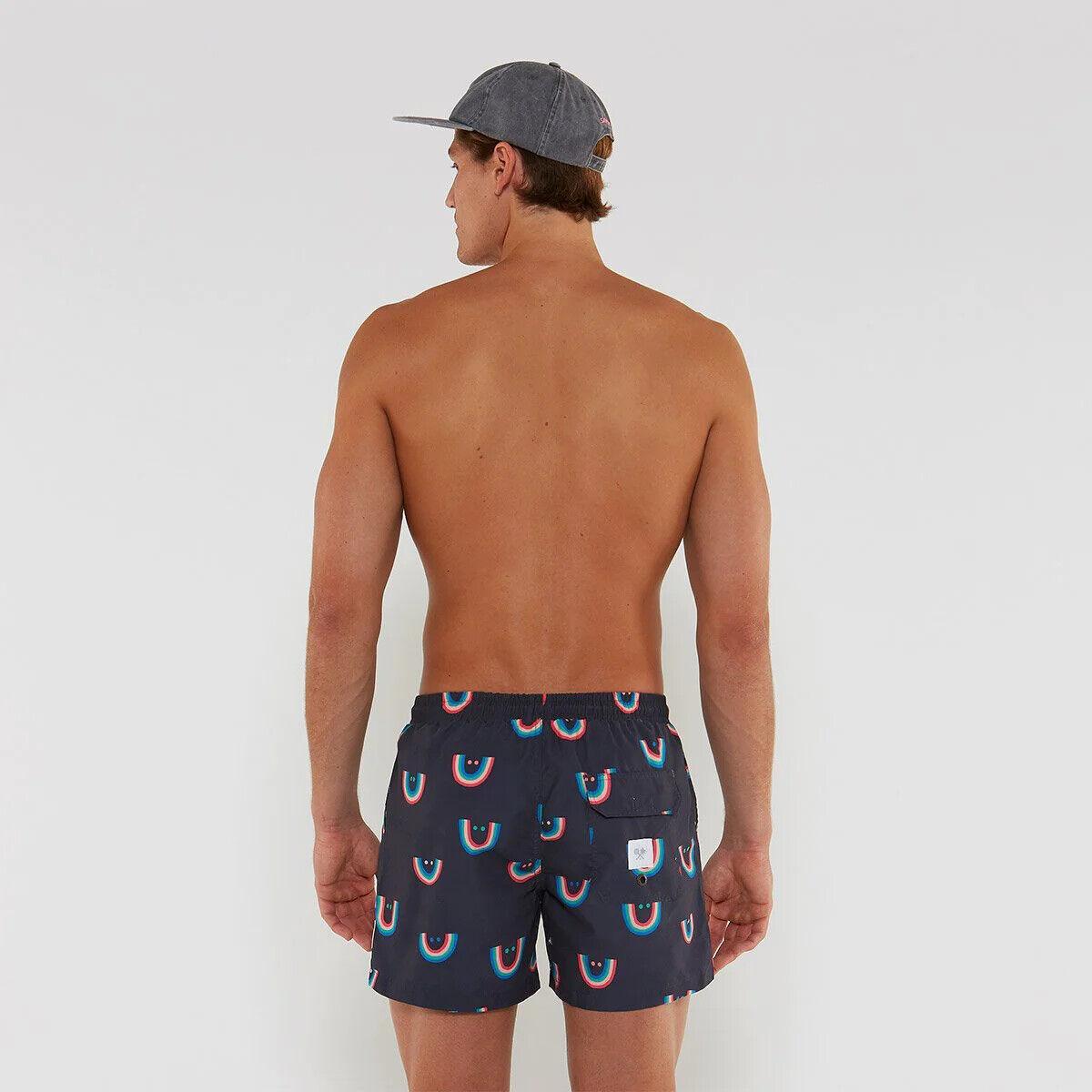 Skwosh Club MEN’S Shorts Smile More Swim Short High Quality - Australian Empire Shop