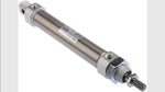 SMC pneumatic piston rod cylinder, 25mm bore, 160mm stroke, C85 series, double acting