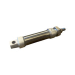 pneumatic piston rod cylinder with threaded ends and metallic body, 25mm bore